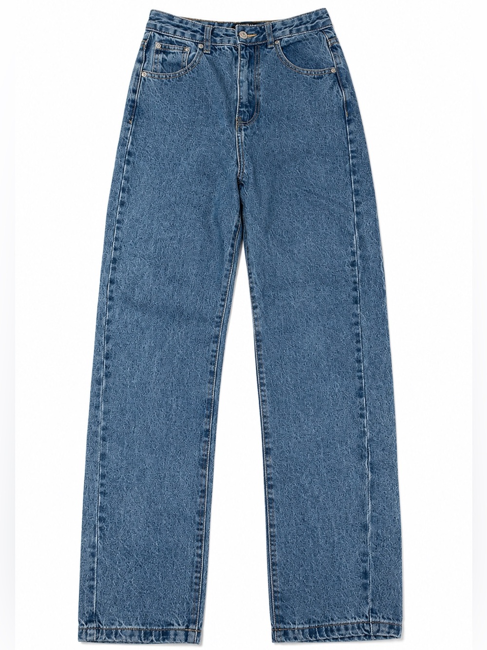 White Fox Who’s That Girl High Rise Straight Leg Jeans 90’s Blue Size S